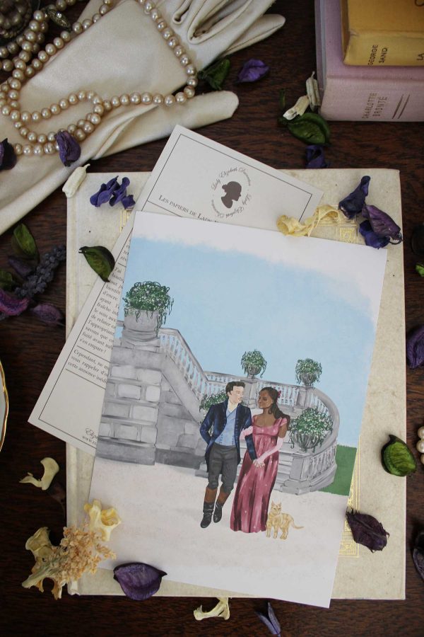 Carte A5 – Kate et Anthony – La promenade postméridienne – Image 2