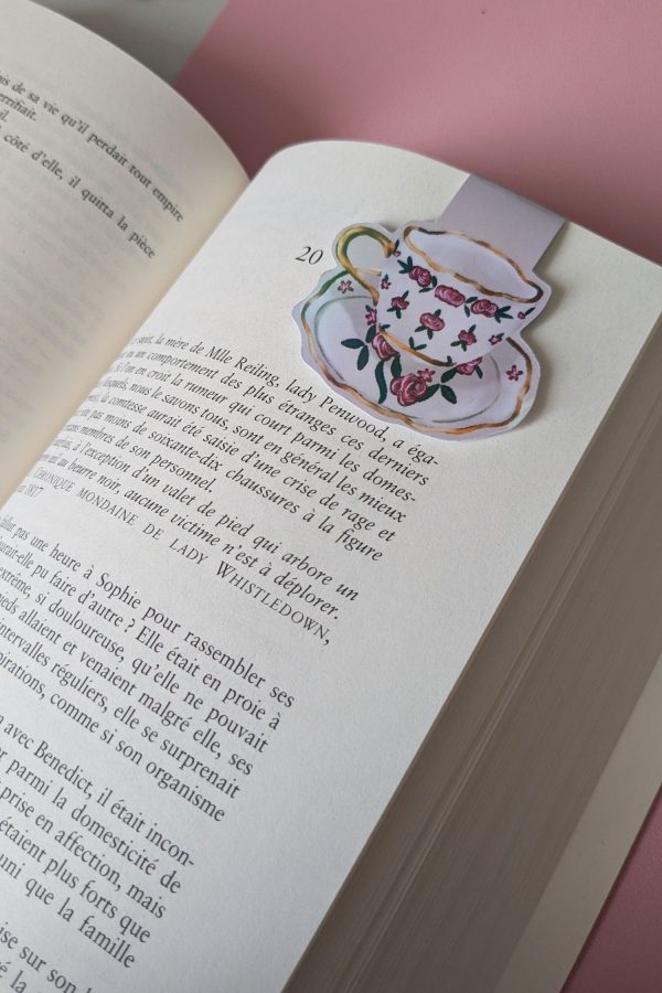 Marque-page magnétique tasse ancienne – Image 4