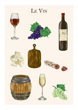 Affiche A4 Le Vin