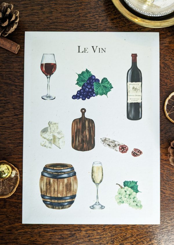 Affiche A4 Le Vin – Image 2