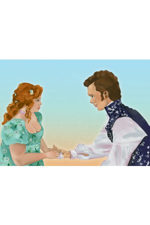 Carte A5 – Penelope et Colin – La Lady & le célibataire endurci