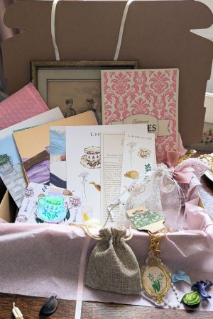 Coffret unique papeterie et trésors vintage recettes Londres