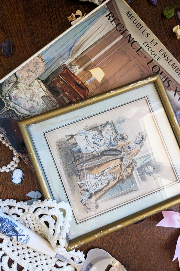 Coffret unique papeterie et trésors vintage Régence – Image 2