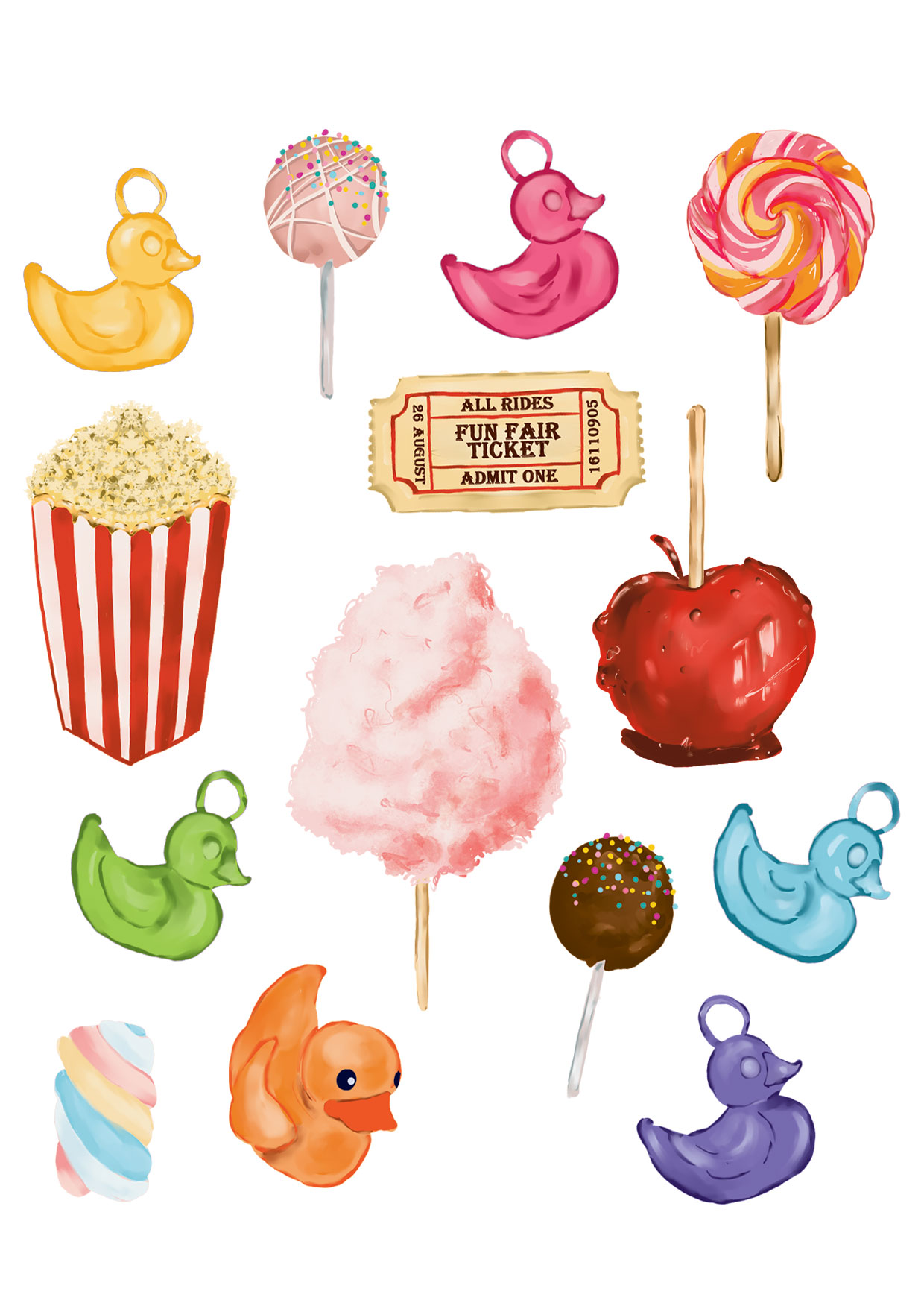 visuel-fete-foraine-print-fun-fair-elizabeth-duerre-illustratrice